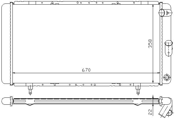 RAD. RENAULT 21 (86) 1.4/1.7/2.0/2.1TD-GTD