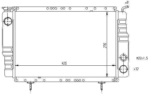 RAD. RENAULT 4 (78) 1.1 GTL-F4-F6