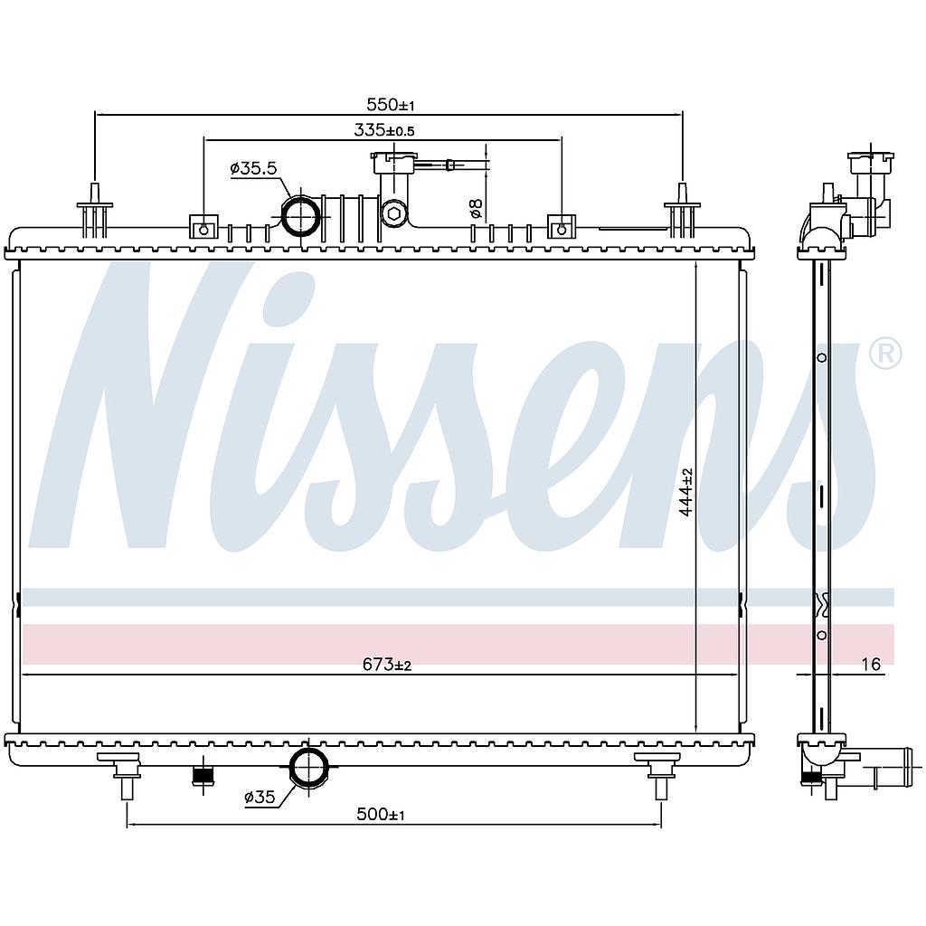 RAD. RENAULT KOLEOS (08) 2,0DCi / 2,0i / 2,5i