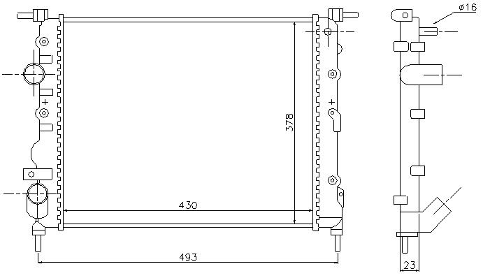 RAD. RENAULT KANGOO (99) 1.2