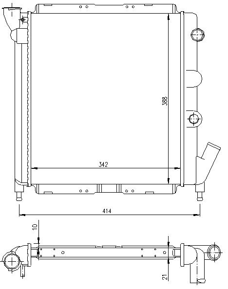 RAD. RENAULT SUPER5/EXPRESS/9/11 (84) 1.0/1.1/1.4