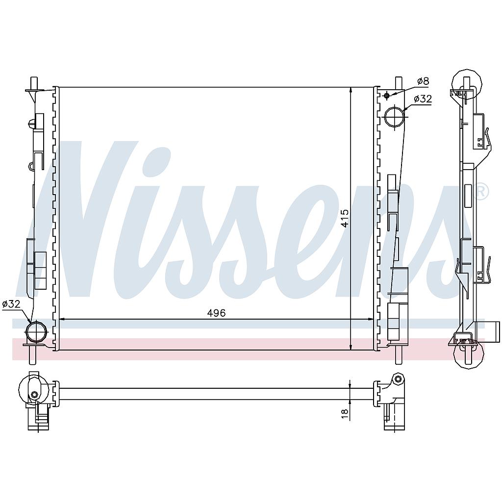 RAD. RENAULT TWINGO (07) 1,2 / 1,5DCi