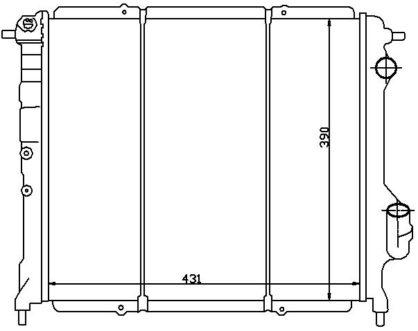 RAD. RENAULT EXPRESS II (91) 1.6 D