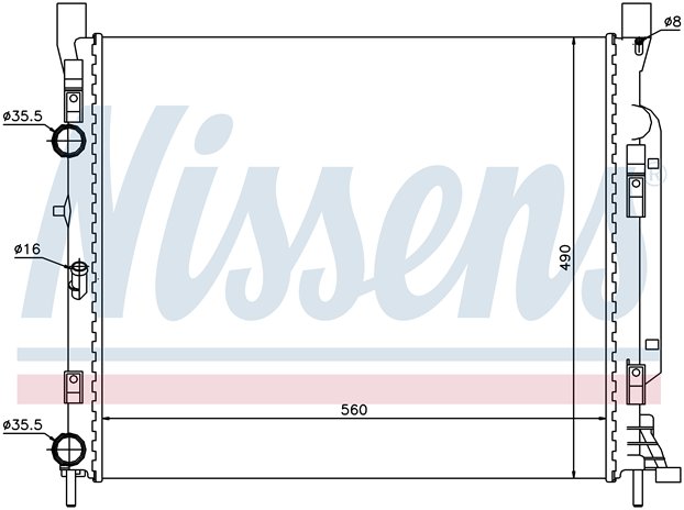 RAD. RENAULT KANGOO (08) 1.2/1.5D/1.6