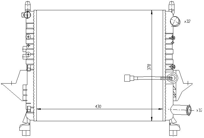RAD. RENAULT TWINGO (96) 1.1 I