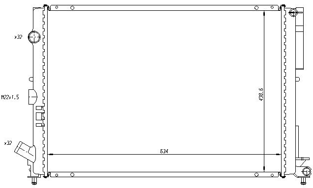 RAD. RENAULT ESPACE/LAGUNA (94) 1.8/2.0/2.2D