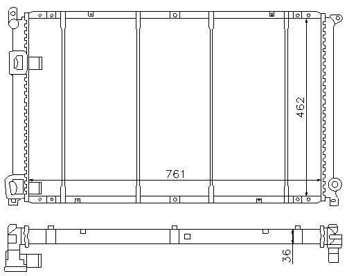RAD. RENAULT MASTER II (97) 2.5 TDI