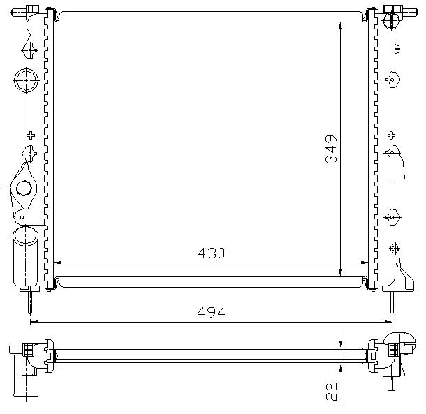 RAD. RENAULT MEGANE/SCENIC/CLIO II (95) 1.0/1.2/1.4/1.6 -