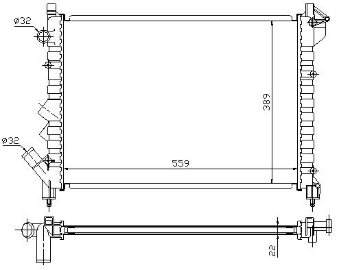 RAD. RENAULT LAGUNA/ESPACE (94) -1.6i/1.8i/2.0i