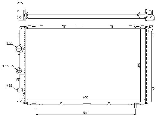 RAD. RENAULT TRAFFIC IV (98-01) 1.9TDi