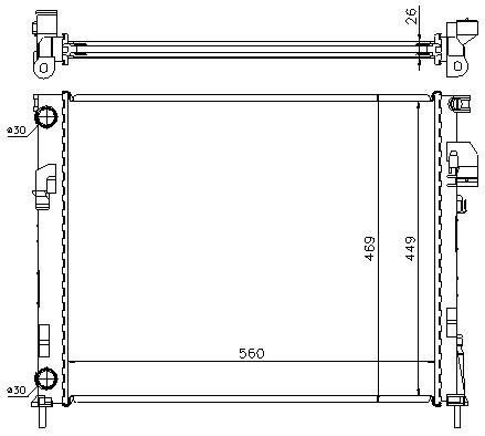 RAD. RENAULT TRAFFIC V (01) 1.9DCi