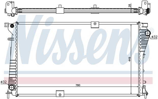 RAD. RENAULT MASTER/OPEL VIVARO (03) + 1.9D