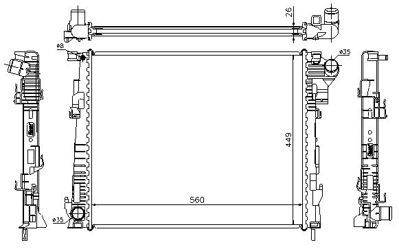 RAD. RENAULT TRAFFIC (01) 2.0DCi