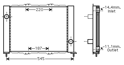 MOD. REF. RENAULT CLIO II (03) RAD+COND