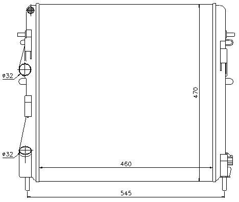 RAD. RENAULT KANGOO (01) + 1.2/1.5DCi/1.6/1.9D