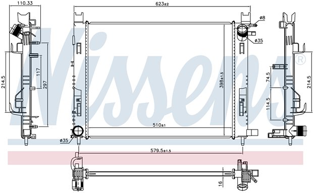 RAD. DACIA (12) DOKKER/LODGER/LOGAN 1.2TCE/1.5DCI