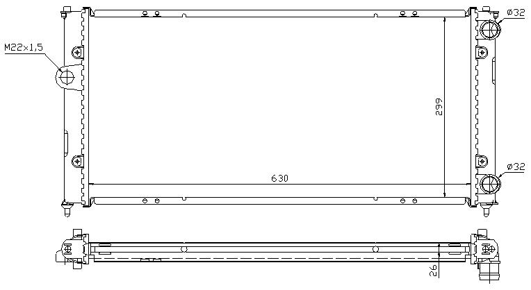 RAD. SEAT IBIZA/CORDOBA II (93) -1.6/1,8/1.9D