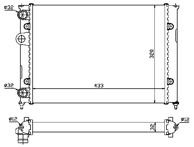 RAD. VW GOLF III/JETTA/VENTO (91) 1.4/1.6