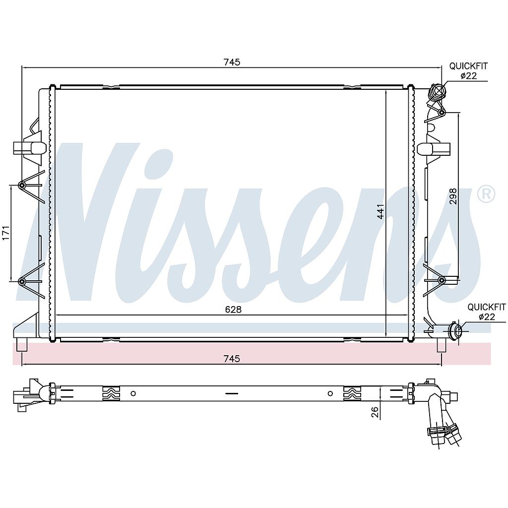 RAD. AUX. INT. SKODA YETI (09) 2,0TDi