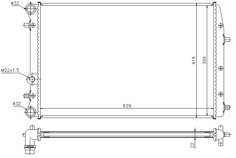 RAD. VAG CORDOBA/IBIZA/FABIA/ROOMSTER/POLO (01) +
