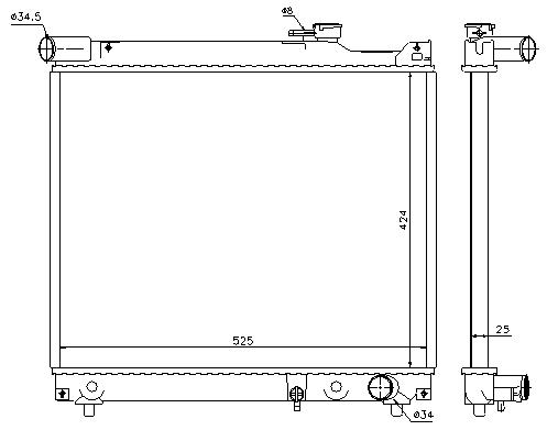 RAD. SUZUKI GRAND VITARA (97) +/- 2.0TD