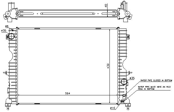 RAD. LAND ROVER DISCOVERY II (99) + 2.5TD5