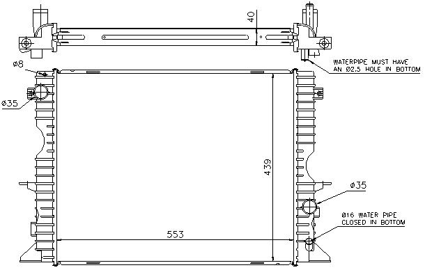 RAD. LAND ROVER DEFENDER (98) +/-2.2D/2.4D/2.5TD5