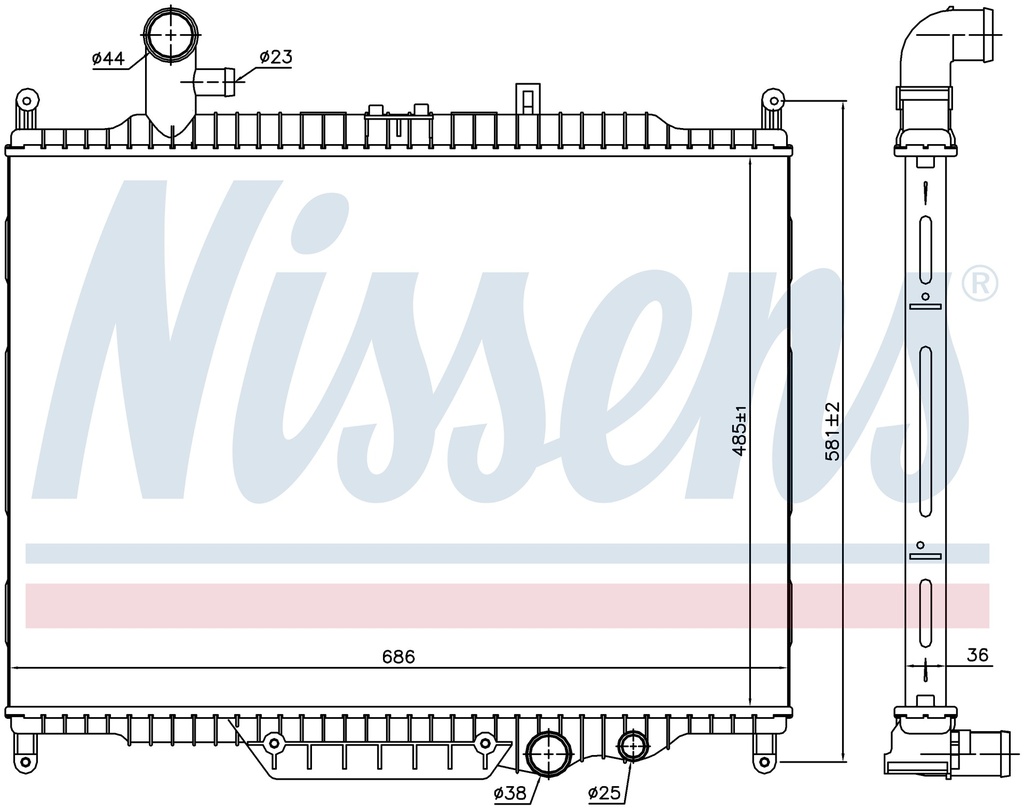 RAD. LAND ROVER DISCOVERY (09) 3,0TD