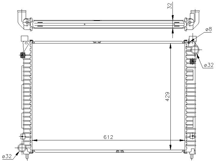 RAD. LAND ROVER FREELANDER (97) +/-1.8i