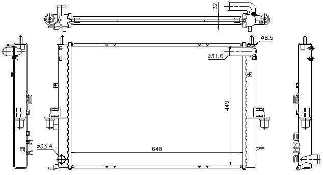 RAD. ROVER/MG (99) +/-75/ZT/ZTT