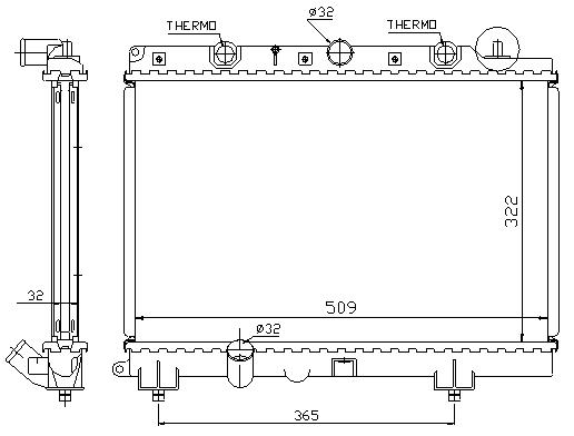 RAD. ROVER/MG (95) +/-ZR/200/25 DIESEL