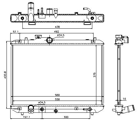 RAD. SUZUKI SWIFT II (05) +/-1.2/1.3/1.5