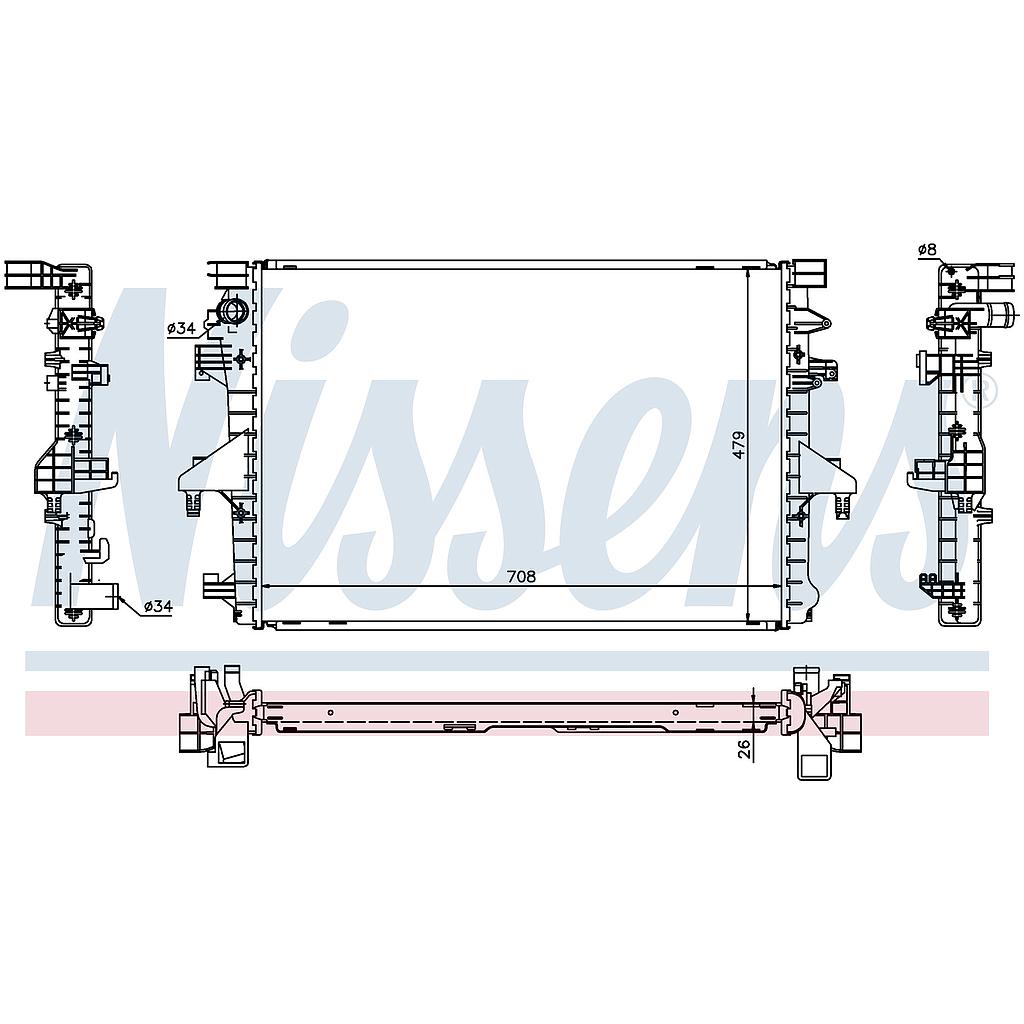 RAD. VW TRANSPORTER T5 (09) 2,0TDi / 2,0TSi