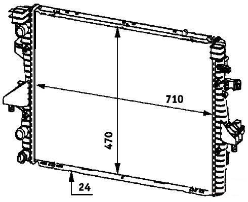 RAD. VW TRANSPORTER T5 (03) +/-2.0i/1.9TDi