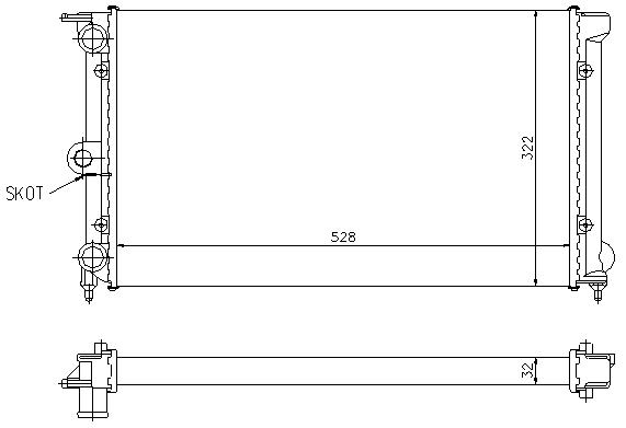 RAD. VAG (83) - POLO/PASSAT 1.3/1.6D/1.8