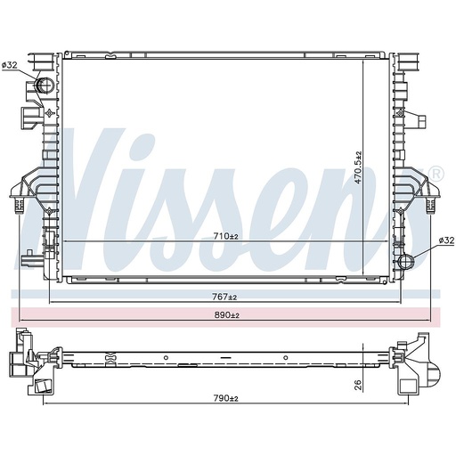 [07425] RAD. VW MULTIVAN (15) 2,0TDI