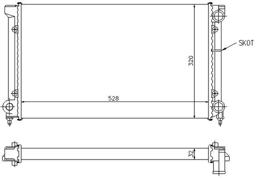 [07430] RAD. VW PASSAT (88) - 1.6/1.8
