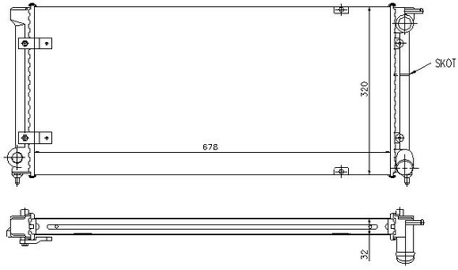 [07450] RAD. VW GOLF/JETTA (83) -/+1.6TD/1.6/1.8