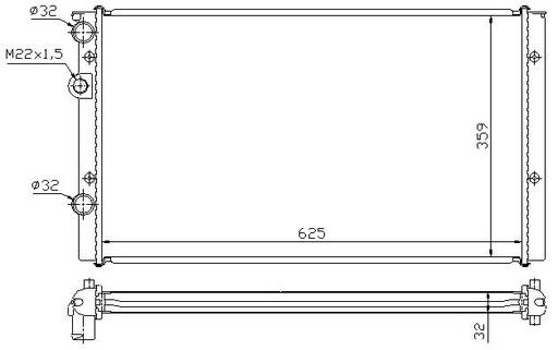 [07465] RAD. VAG (94) +AROSA/LUPO/GOLF/VENTO/CORDOBA