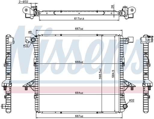 [07466] RAD. VW AMAROK (09)  2,0TDI / 2,0TSI