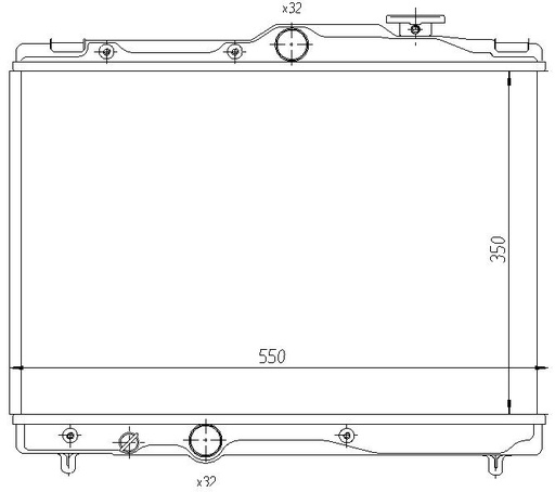 [07511] RAD. TOYOTA COROLLA (92) +/-1.3/1.6/1.8
