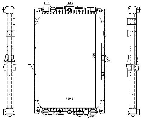 [07529] RAD. DAF F95/XF95 (87) +/-380/430/480/530