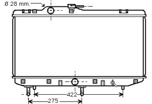 [07532] RAD. TOYOTA STARLET (89) AUT 1.3/1.5D