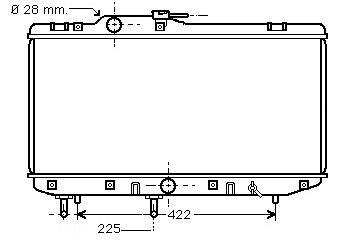[07534] RAD. TOYOTA STARLET (89) 1.3 AUT