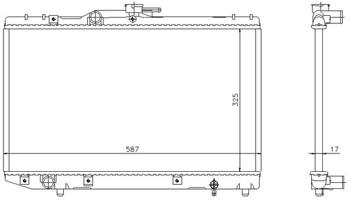 [07540] RAD. TOYOTA STARLET (89) +/-1.3