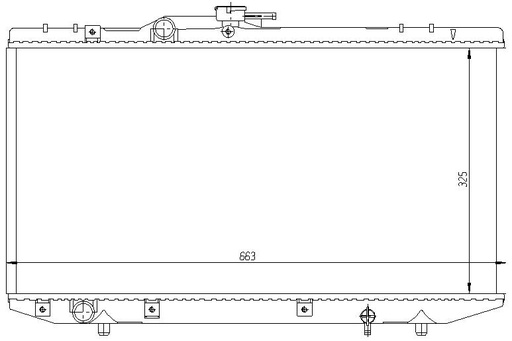 [07549] RAD. TOYOTA STARLET (94) +/- 1.3 12v