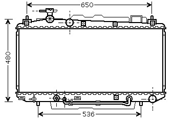 [07551] RAD. TOYOTA RAV-4 (00) M/A 2.0i