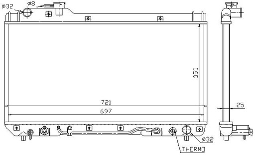 [07566] RAD. TOYOTA RAV-4 (94) +/- AUT 2.0i