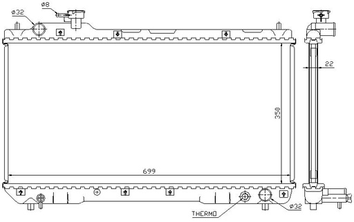 [07567] RAD. TOYOTA RAV 4 (97) +/- 2.0i 16v