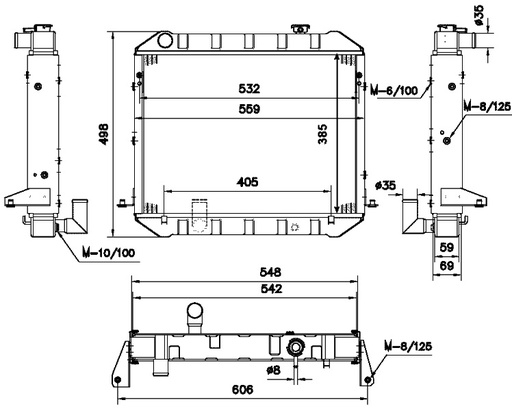 [07576] RAD. TOYOTA DYNA 100 (95) 2.4D
